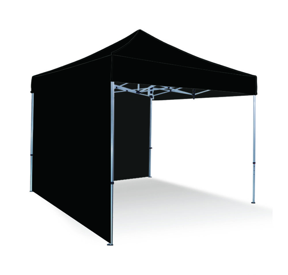 3x3 meter tent with solid BLACK with 2 wall