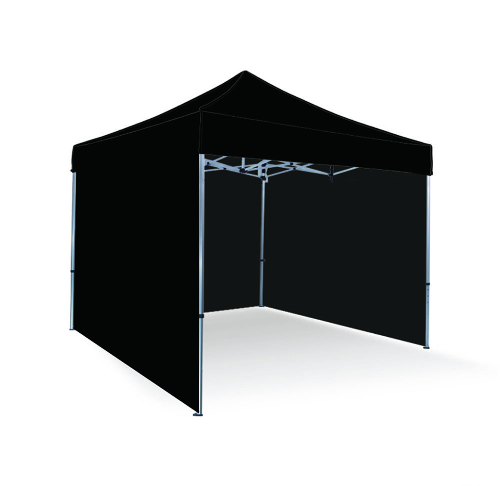 3x3 meter tent with solid BLACK with 3 wall