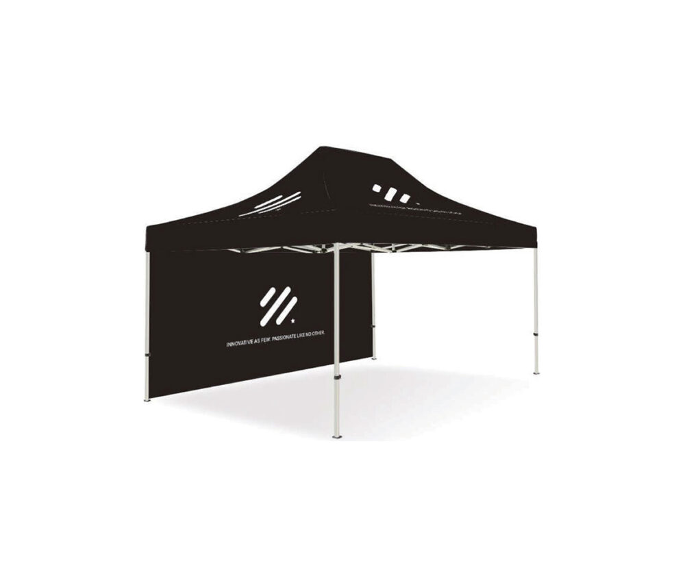 1_4,5x3m-Event-tent-solid-w-logo-print-roof-and-1-wall